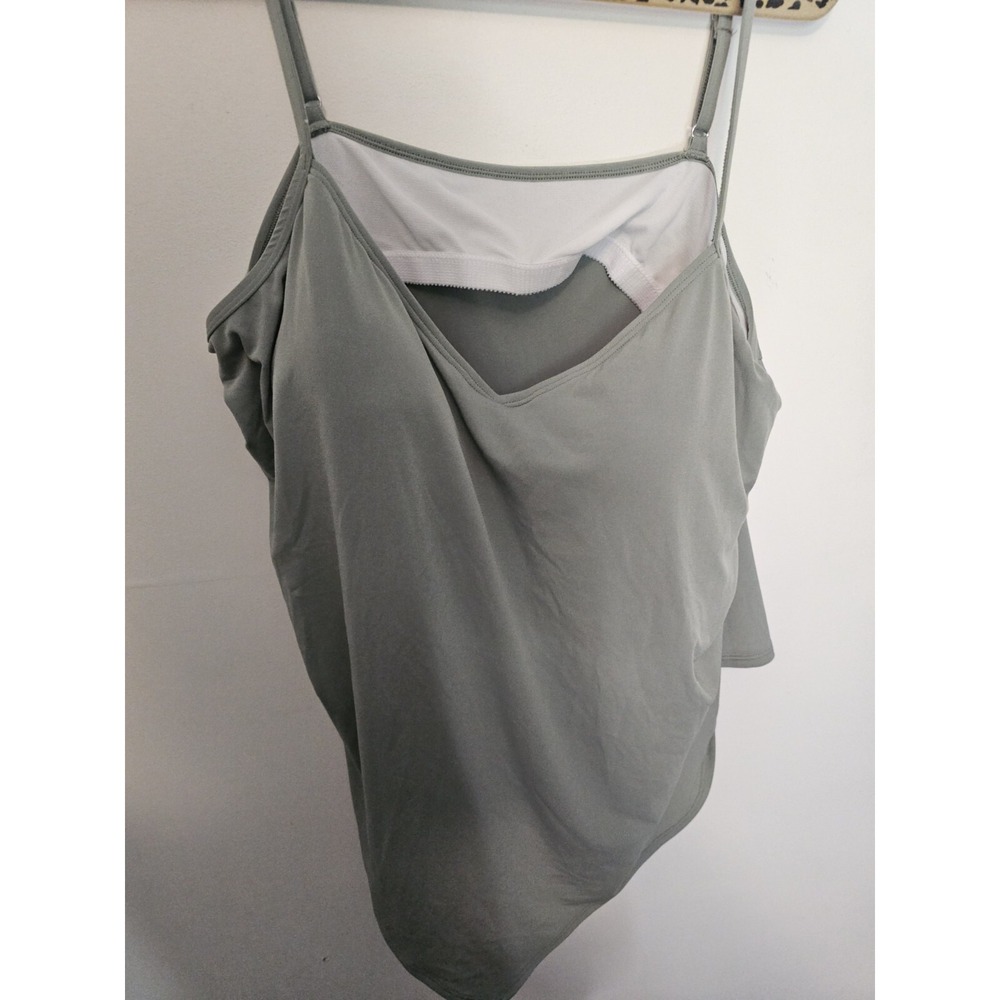 Hanky Hem Tankini Swim‎ Top Xxl Sage Green Beach Pool Summer Coverup - Picture 7 of 7